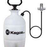 Kegco Deluxe Hand Pump Pressurized Keg Beer Cleaning Kit with 32 Ounce National Chemicals Beer Line Cleaner,Black (Packaging of cleaning solution May Vary),White