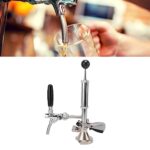 4″ Keg Party Pump, Stainless Steel Keg Hand Pump, Probe Coupler Beer Tap for Keg with Distributor and Handle for Homebrew, Picnics, Welcome Parties, Wedding Events, And Family Gatherings