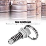 Pressure Relief Valves Beer Keg 100 psi Homebrew 2pcs exhaust valve vent valve core for Brewing joint