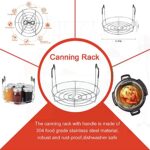 Canning Kit – Canning Supplies 9-Piece?304 Stainless Steel Rack,Funnel,Jar Lifter,Jar Wrench,Lid Lifter,Tongs,Spoon,Cleaning Brush/Bubble Remover Tool.Suitable for all beginners and professionals.