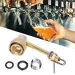 Natudeco Beer Bottle Washer Brass Beer Jet Bottle Washer Sink Faucet Adapter Beer Faucet Jet for Carboy Homebrew Bottles Bottling